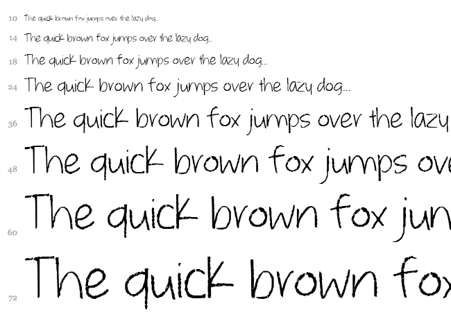 Whatever it takes font waterfall